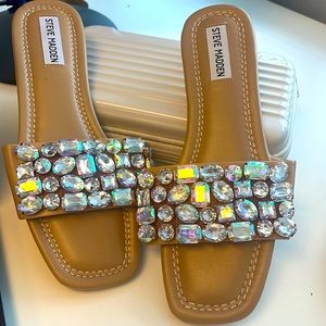 Steve Madden Rhinestone Sandals box not included